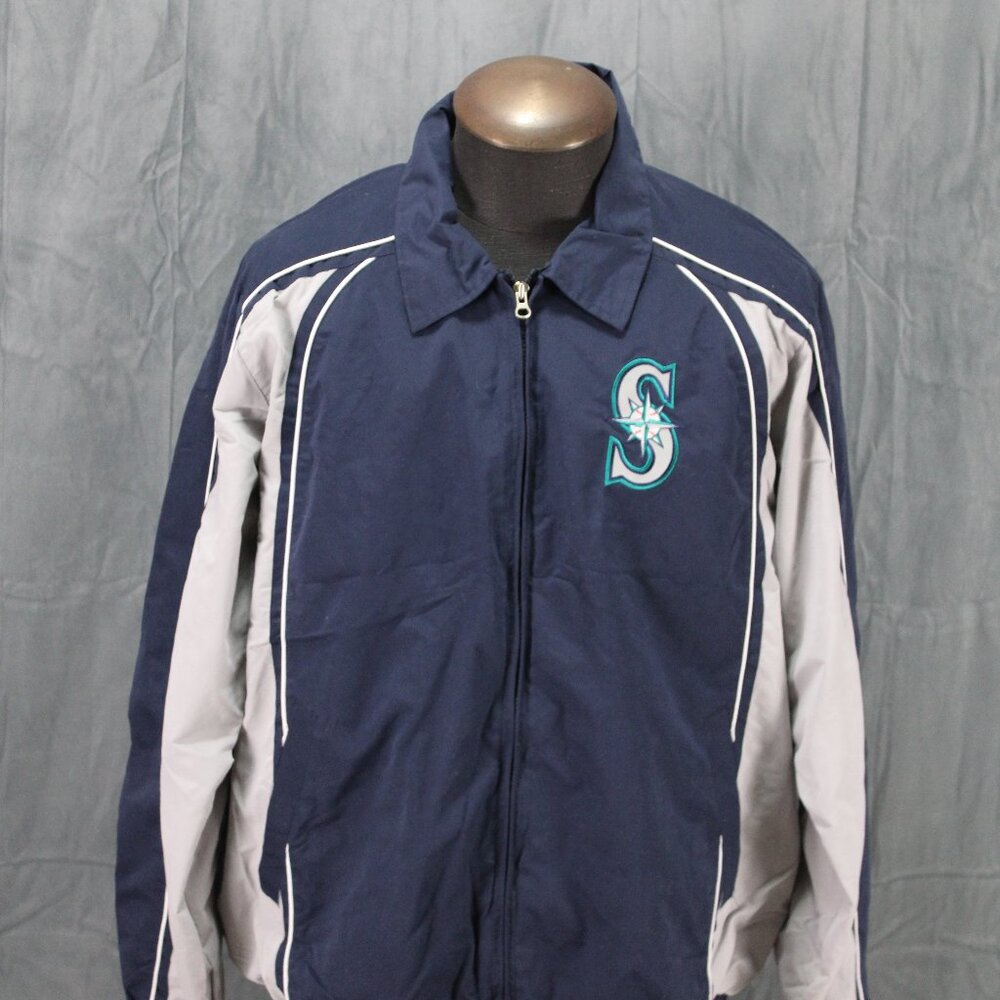 Seattle Mariners Jacket (Retro) - Fall Zip Down by G-III Sports - Men's XL